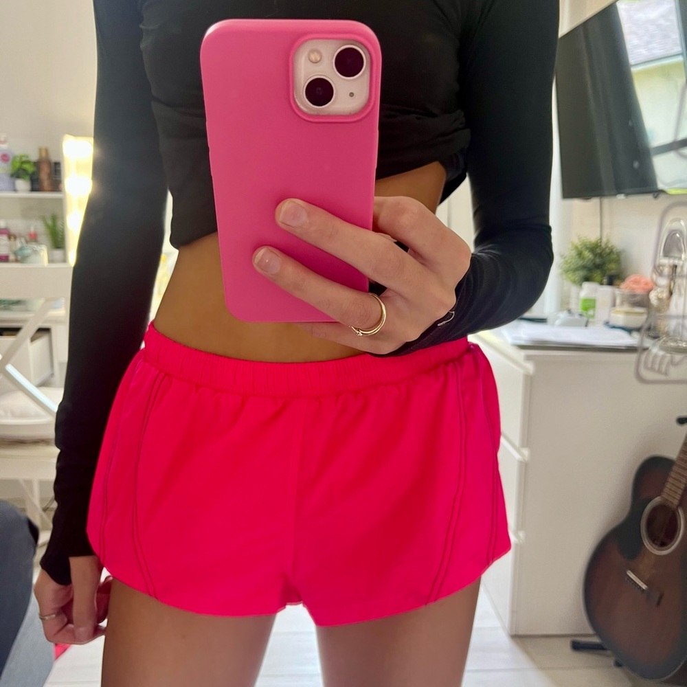 Women's Pink Free Movement Shorts